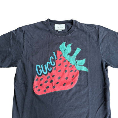 Gucci Strawberry Graphic Tee Shirt Mens Medium