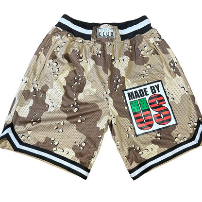ProClub Made By Us Camo Basketball Shorts Mens Small